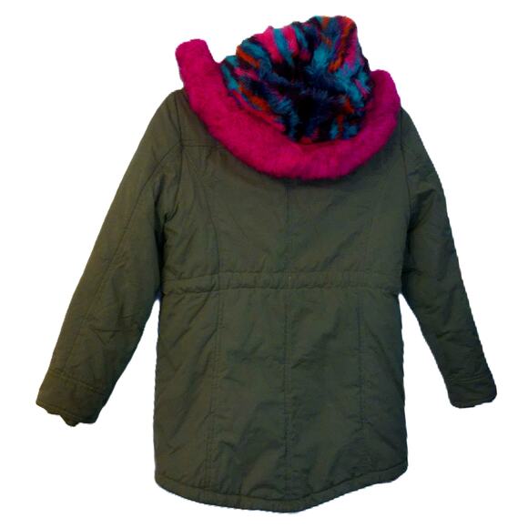 Aqua Girls Winter Multicolor Parka Jacket Coat Size XL - Picture 3 of 7
